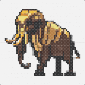 Mammoth - mammoth,woolly,animal,prehistoric,wildlife,elephant,brown,tan