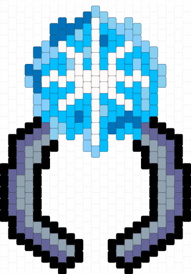 Noelle snow ring - deltarune, light blue, noelle, ring, snowgrave