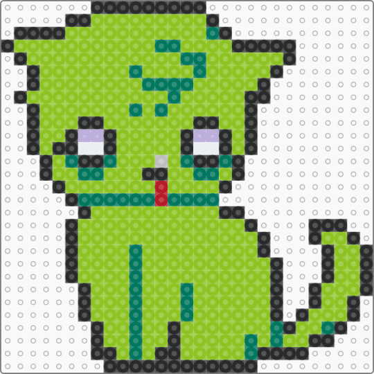 zombie cat :D - green