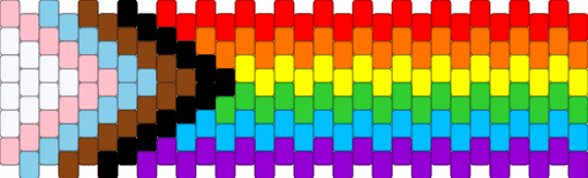 progress pride cuff no intersex - red,light blue,purple,pride,multistitch,cuff,progress pride,lgbtq