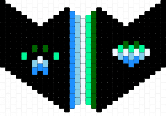 Gay pride mask - black,light blue,pride,mask,peyote stitch,homosexual,gay,men love men,mlm