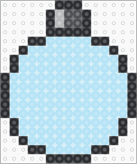 Ornament Blank - light blue,winter,christmas,ornament,blank,nerdy,nerd
