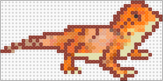 Bearded Dragon - red,orange