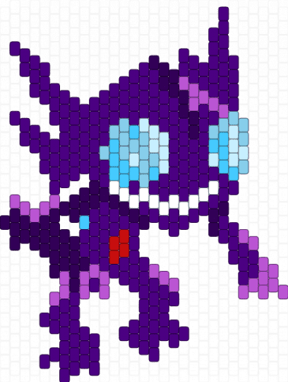sableye - purple,cotddarkness,pokemon,sableye,spooky,cute,goblin
