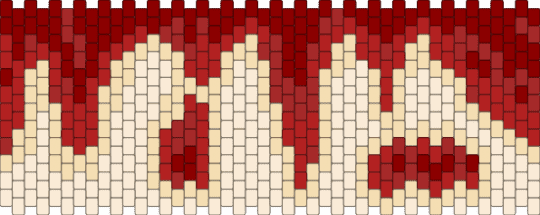 Bloody bandage/ripped skin - red,beige