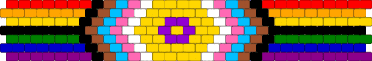 Inclusive pride flag cuff - yellow,pink,red,pride,inclusive,colorful