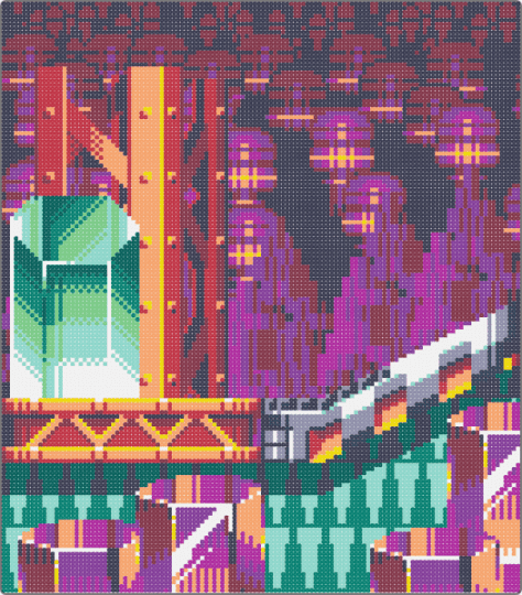 Quartz Quardrant Zone - pink,brown,purple,sonic,sonic the hedgehog,sonic cd,video game
