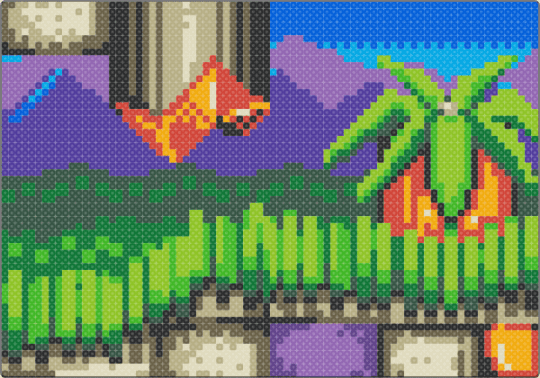 Marble Garden Zone - beige,purple,gray,green,sonic,sonic 3,sonic the hedgehog,video game