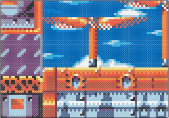 Flying Battery Zone - light blue,red,blue,sonic,sonic and knuckles,video game