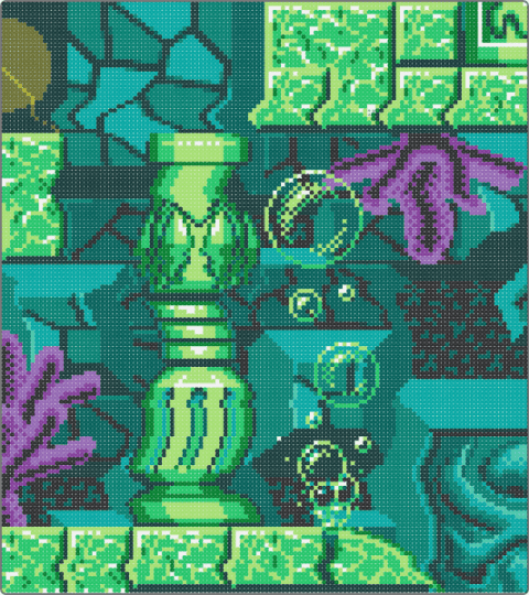Tidal Tempest Zone - green,gray,teal,sonic,sonic cd,sonic the hedgehog,video game
