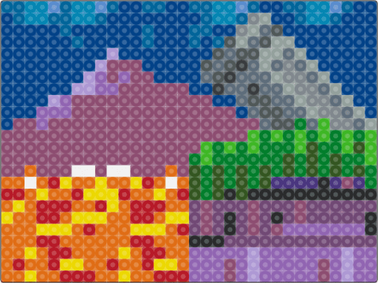 Marble Zone - orange,pink,blue,sonic,sonic the hedgehog,sonic 1,video game