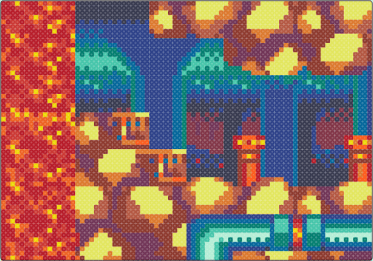 Lava Reef Zone - red,orange,yellow,blue,sonic,sonic the hedgehog,video game