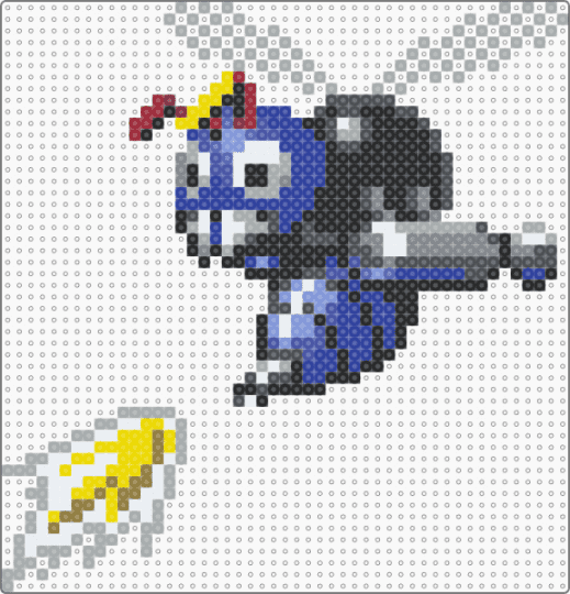 Buzz Bomber Badnik - gray,purple,sonic,sonic the hedgehog,sonic 1,bug,robot,video game