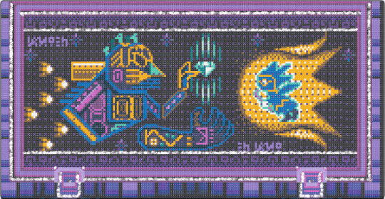 S&K Hidden Palace Mural - black,blue,purple,pink,sonic,sonic the hedgehog,sonic and knuckles,big,video game,poster,colorful