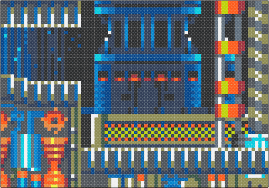 Death Egg Zone S&K - purple,gold,blue,sonic,sonic the hedgehog,sonic and knuckles,video game