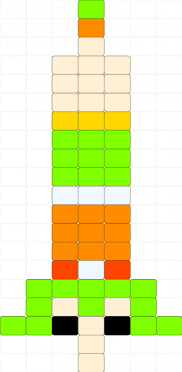 Gumi Worm - beige,green,orange,gumi,vocaloid,worm
