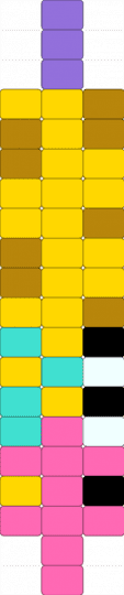 Zooble worm - pink,yellow,tadc,zooble,worm