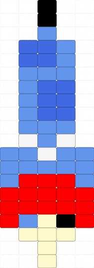 Ragatha worm - light blue,red,tadc,ragatha,worm