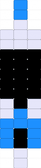 Lancer Worm - deltarune, lancer, lancer fan club is the best, light blue, so cute, tiny, white, worm