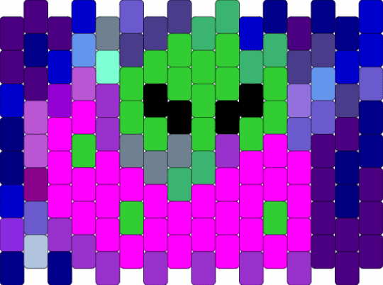aftonsparv in ufo - purple,green,pink,cotdalienlanguages