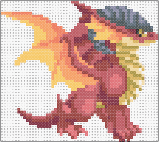 Embershed - red,orange,yellow,dragon