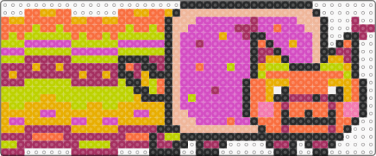 The Quick Brown Nyan (DESc) - orange,pink,lapfox trax,lapfox,tqbf,the quick brown fox,halley labs,nyan cat
