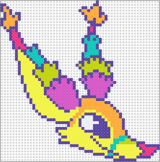 Fursona art - purple,yellow