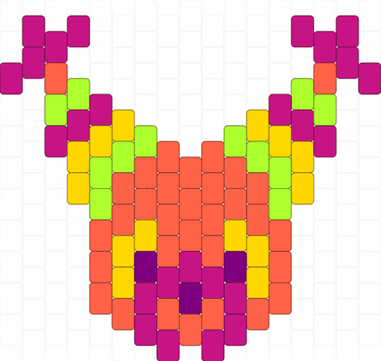 tqbf charm - red,pink,lapfox,lapfoxtrax,tqbf,thequickbrownfox,pinata,furry,halleylabs