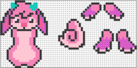 fursona ragdoll (main design) - pink,furry,fursona,oc