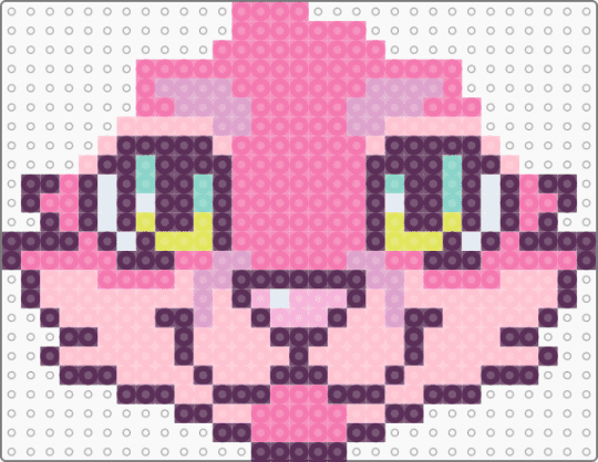 (WIP) joey (fursona) perler - pink