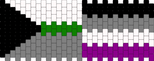 asexual and demiromantic cuff - gray