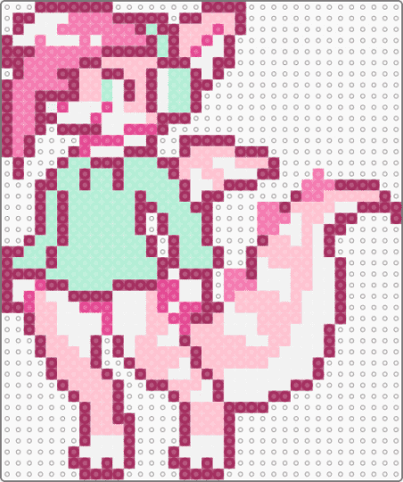 my fursona from 2021 - pink