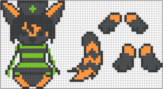 NegaRen Ragdoll - black,orange,green,negaren,lapfox,lapfox trax,lapfoxtrax,halleylabs,halley labs,furry,em essex