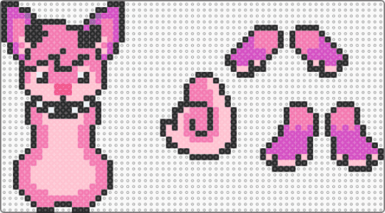 fursona ragdoll (alt design) - pink,furry,fursona,oc