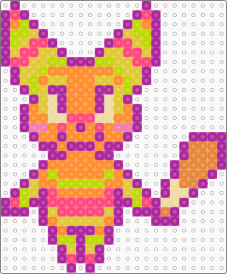 Chibi tqbf (my art) - pink,orange,lapfox,lapfoxtrax,halleylabs,tqbf,thequickbrownfox,pinata,furry,chibi