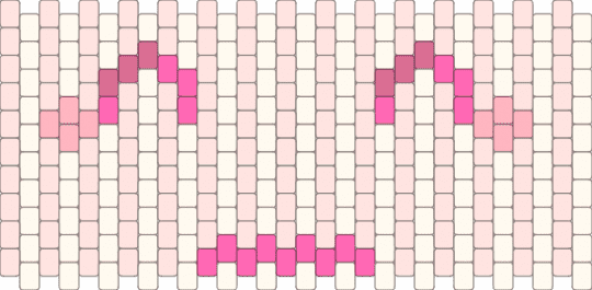 silly '^_^' pink cuff - white