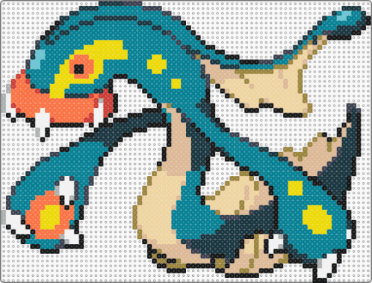 Eelektross - beige,teal,pokemon,eelektross