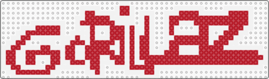 Gorillaz Logo - red,white,gorillaz,music artist