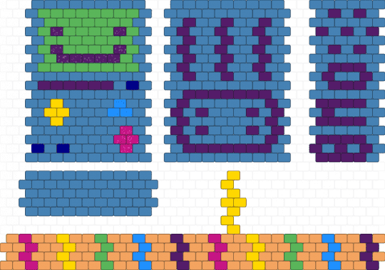 Bmo bag - blue,purple,orange