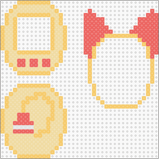 Scraps Empty shaker - beige,yellow