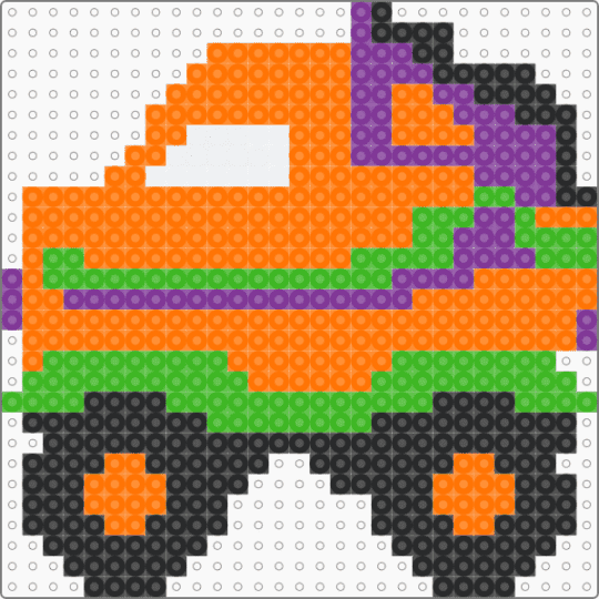 Halloween Monster Truck - orange