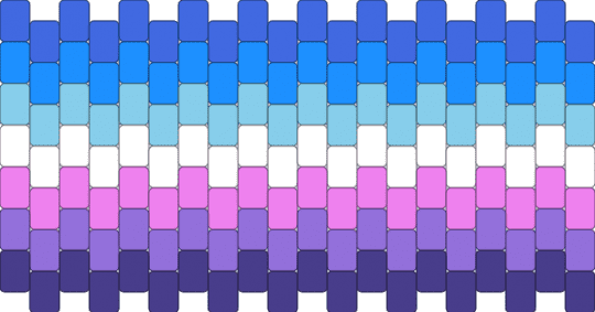 Berrisexual flag cuff :> - light blue,purple