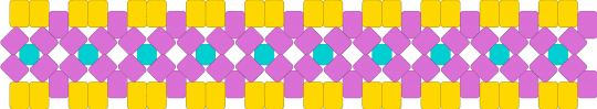 Yatta X base (small rotator, Dandy's world) - yellow,pink