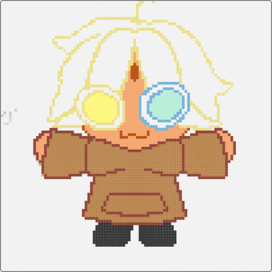 For Mae - white,yellow,red,tan