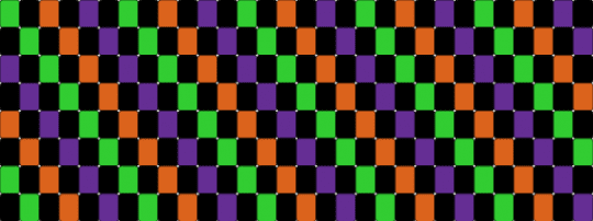 Another Halloween pattern because why not :D - green, orange, purple