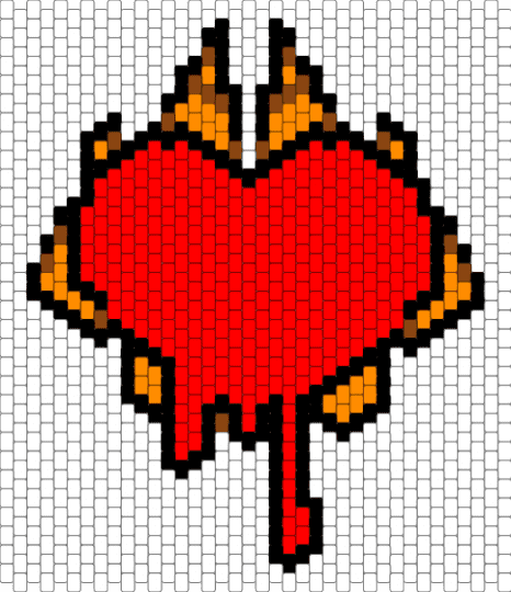 Ren Hana BTD/YKMET Heart - white,red