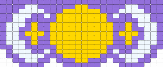 The moon and stars - purple,yellow