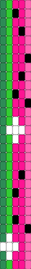 watermelon ladder cuff - pink,green
