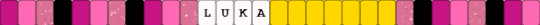 luka single for the rotator - pink,yellow