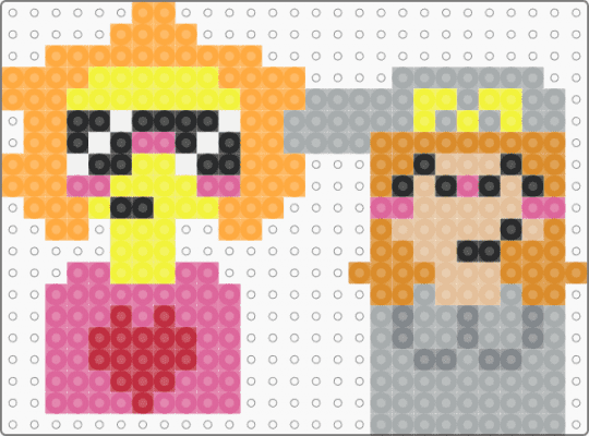 Mac and sunny dolls - pink,orange,gray